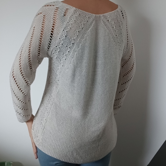 ⛔SOLD⛔Loose Knit Cream Sweater - Picture 11 of 12